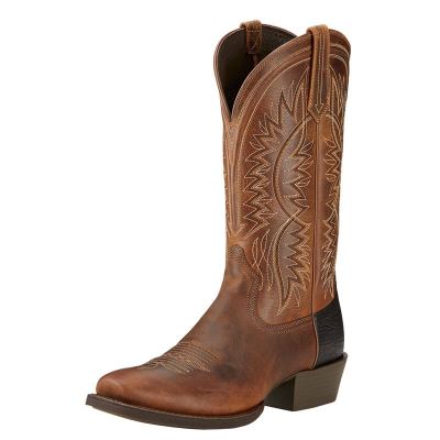 Ariat Western: Troubadour Botas Western Hombre - Marrones (IZUEL6301)